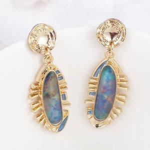 Vintage Look Stud Drop Earrings